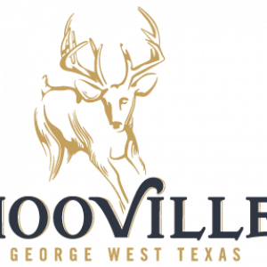 color logo version deer Hooville, gold and navy